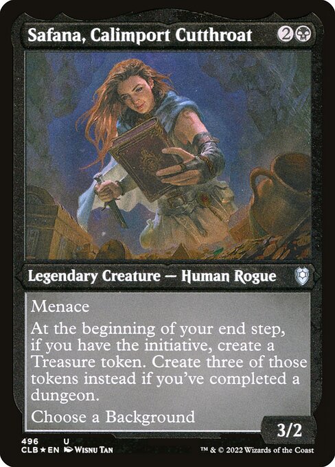 Safana, Calimport Cutthroat – Commander Legends: Battle for Baldur's Gate (CLB-496) Magic: The Gathering card | LC-REM-20260804-15909432459596-bb19fe09-d1d9-40bc-9af7-b19d129f5519