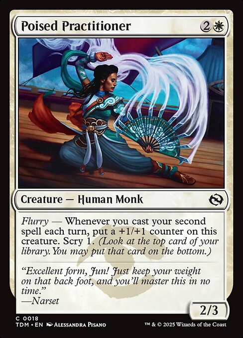 Poised Practitioner – Tarkir: Dragonstorm (TDM-18) Magic: The Gathering card
