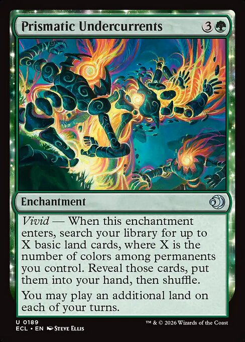 Prismatic Undercurrents – Lorwyn Eclipsed (ECL-189) Magic: The Gathering card Hoofdafbeelding