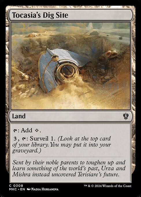 Tocasia's Dig Site – Murders at Karlov Manor Commander (MKC-308) Magic: The Gathering card | LC-REM-20260804-15151575761228-bbb5d40b-f0e1-4e98-b4d3-1ee2cfa5b579