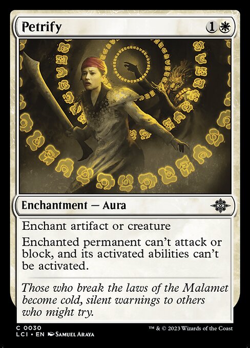 Petrify – The Lost Caverns of Ixalan (LCI-30) Magic: The Gathering card Hauptbild