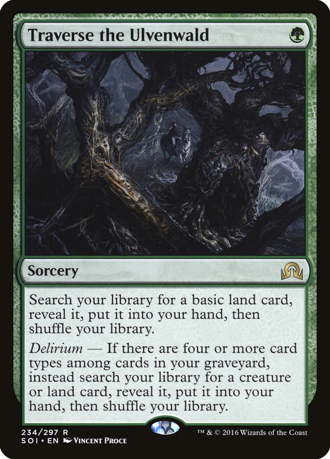 Magic-kaart Traverse the Ulvenwald SOI-234 uit Shadows over Innistrad (Rare)