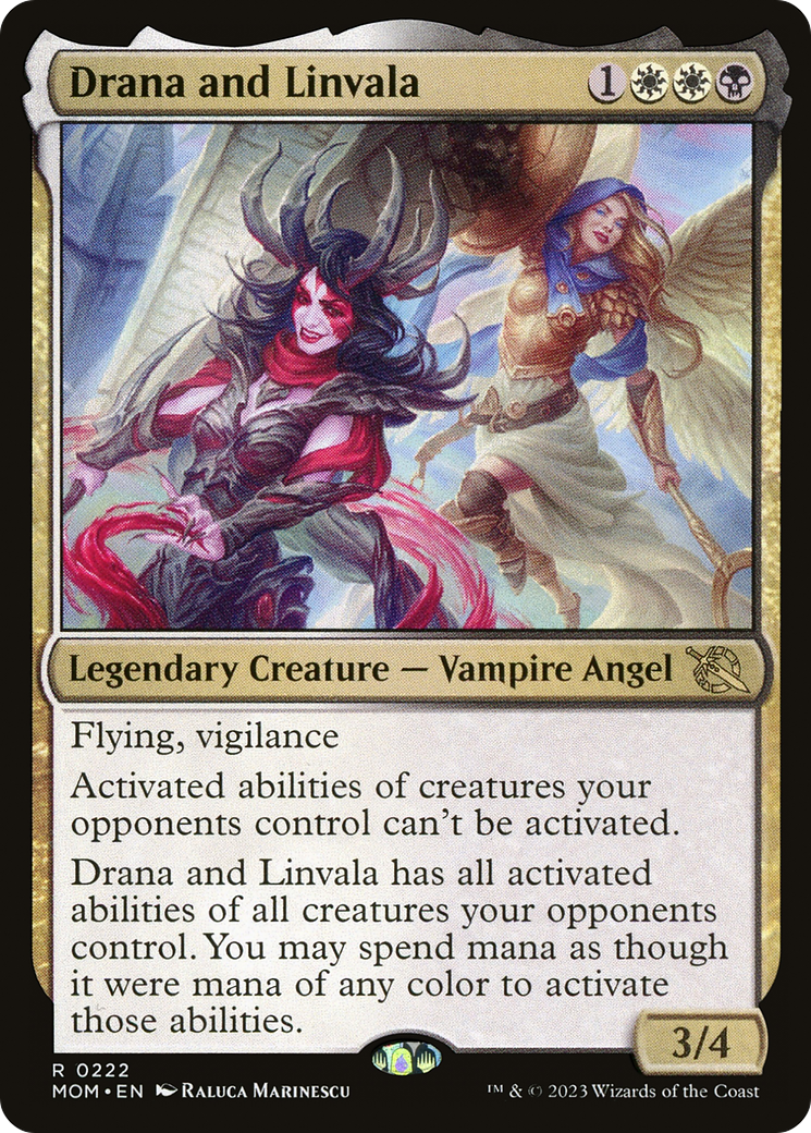 Drana and Linvala – March of the Machine 222 – Magic: The Gathering single card Hauptbild