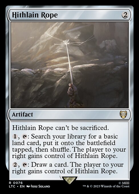 Hithlain Rope – Commander: The Lord of the Rings: Tales of Middle-earth (LTC-76) Magic: The Gathering card