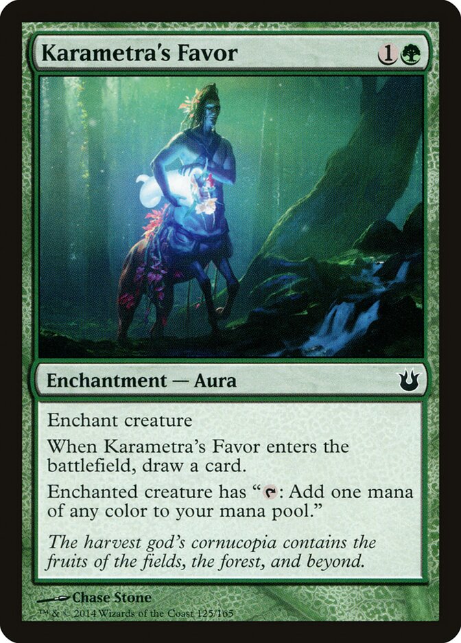Karametra's Favor - Born of the Gods (Common) [BNG-125]