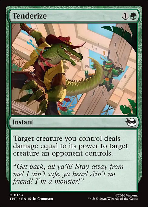 Tenderize – Teenage Mutant Ninja Turtles (TMT-133) Magic: The Gathering card