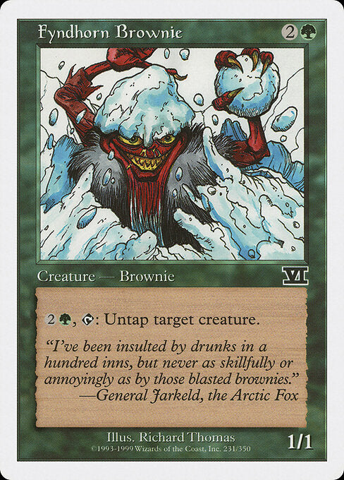 Fyndhorn Brownie – Sixth Edition (6ED-231) Magic: The Gathering card