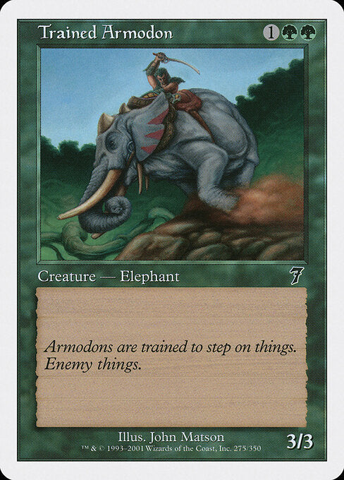 Trained Armodon – Seventh Edition (7ED-275) Magic: The Gathering card | LC-REM-20260804-15935500583244-bc7c1774-908f-43ab-b589-e46606267381 Hauptbild