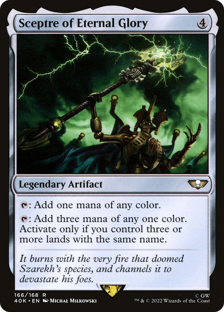 Sceptre of Eternal Glory – Universes Beyond: Warhammer 40,000 166 – Magic: The Gathering single card Main image