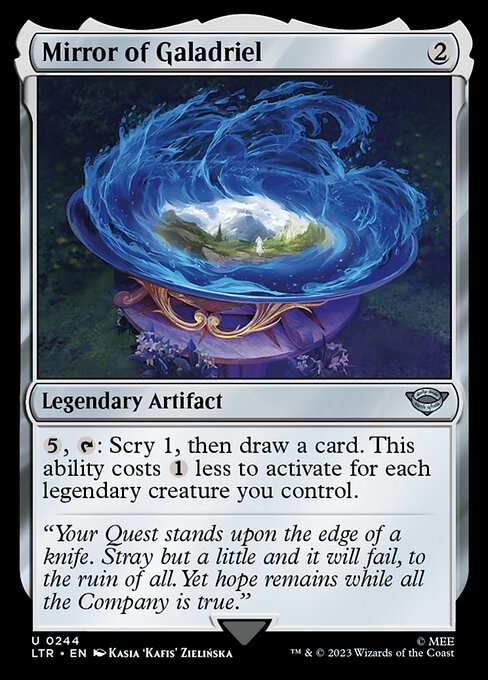 Mirror of Galadriel – The Lord of the Rings: Tales of Middle-earth (LTR-244) Magic: The Gathering card