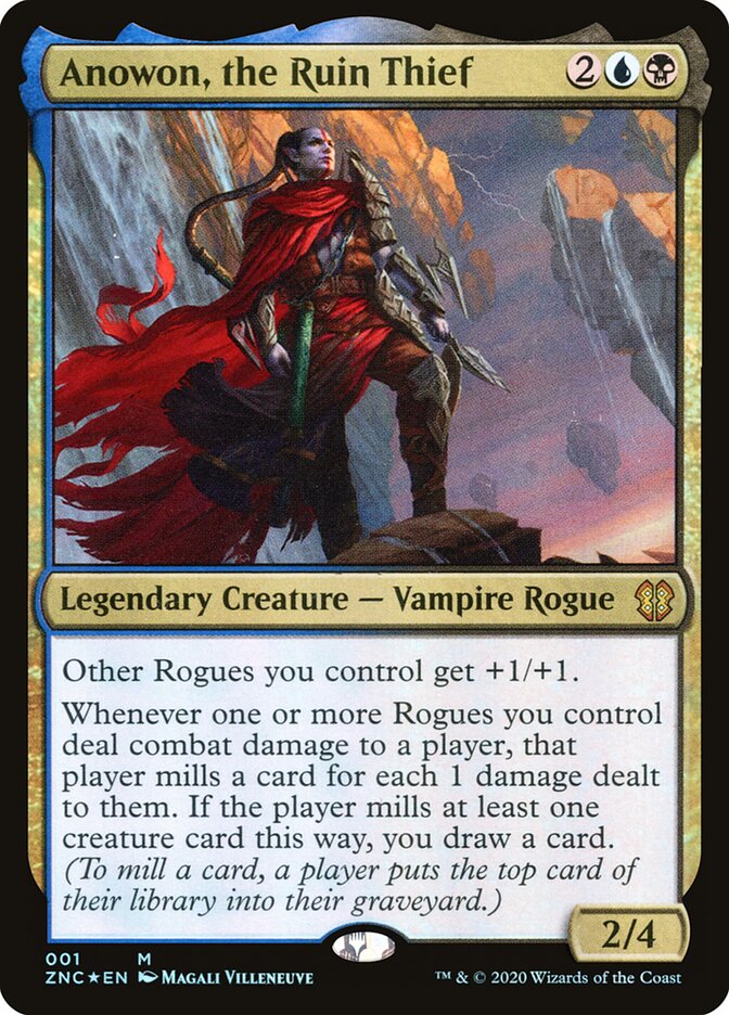 Magic-kaart Anowon, the Ruin Thief ZNC-1 uit Commander: Zendikar Rising (Mythic) Imagen principal del producto