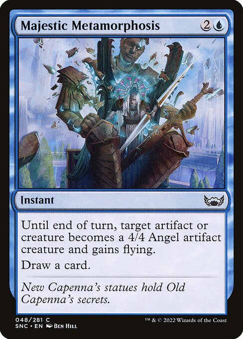 Majestic Metamorphosis – Streets of New Capenna (SNC-48) Magic: The Gathering card | LC-REM-20260804-15353009111372-bcaebea6-9e3f-4ac7-abe1-5445912f5b44 Imagen principal del producto