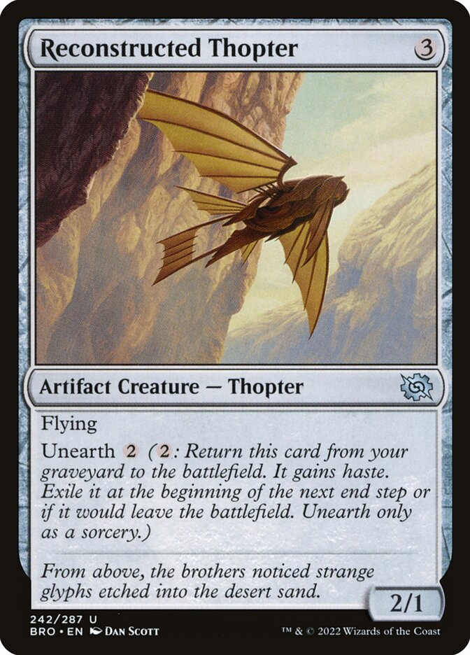 Reconstructed Thopter - The Brothers' War (Uncommon) [BRO-242]