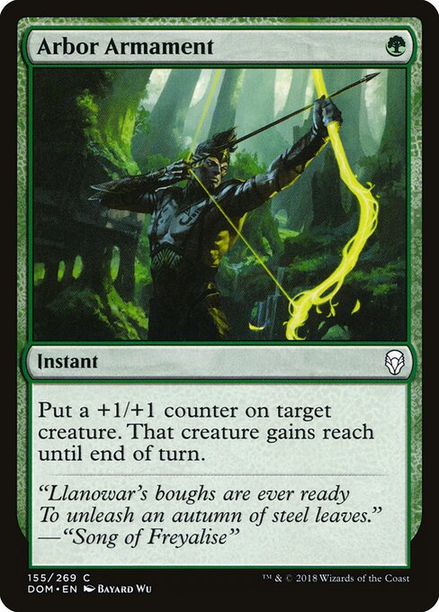 Arbor Armament – Dominaria (DOM-155) Magic: The Gathering card | LC-REM-20260804-15150986658124-bceb365c-5de6-47ae-b42d-7fbce7781f8e Image principale du produit