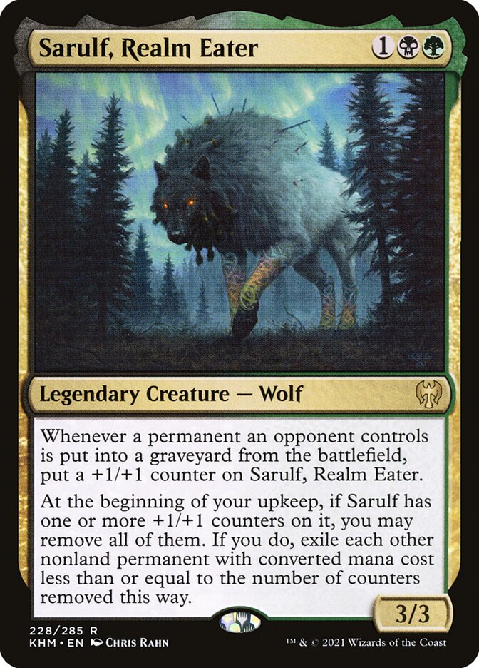 Magic-kaart Sarulf, Realm Eater KHM-228 uit Kaldheim (Rare)