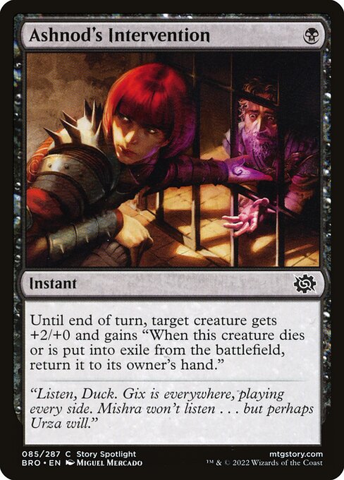 Ashnod's Intervention – The Brothers' War (BRO-85) Magic: The Gathering card
