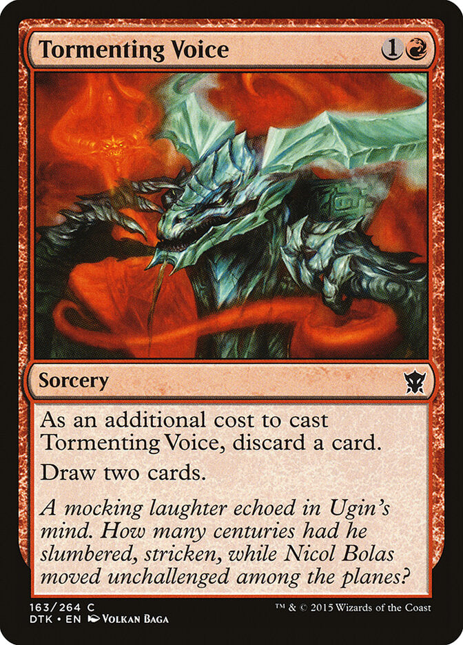 Tormenting Voice - Dragons of Tarkir (Common) [DTK-163] Imagen principal del producto