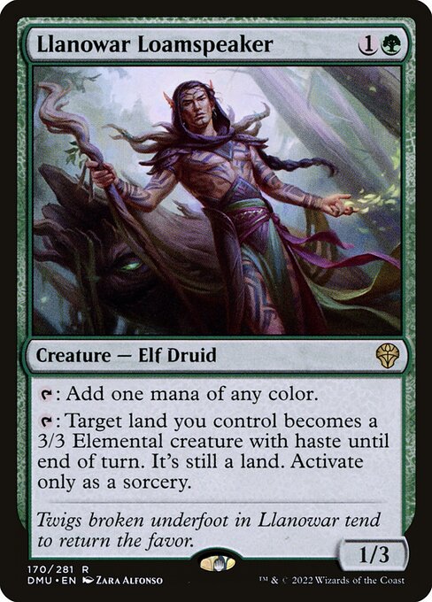 Llanowar Loamspeaker – Dominaria United (DMU-170) Magic: The Gathering card