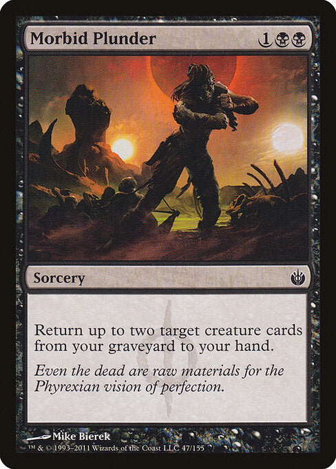 Morbid Plunder – Mirrodin Besieged (MBS-47) Magic: The Gathering card