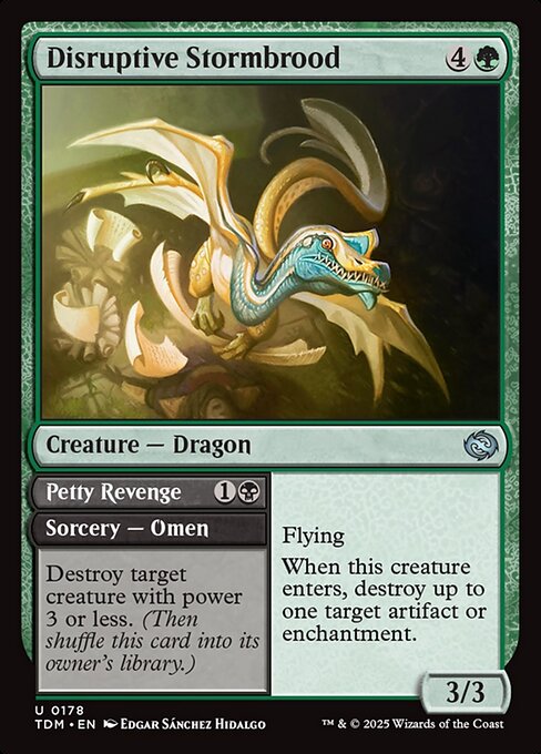 Disruptive Stormbrood // Petty Revenge – Tarkir: Dragonstorm (TDM-178) Magic: The Gathering card | LC-REM-20260804-15401852371276-bd78e8ae-e927-40e7-9580-966c5e81f53c