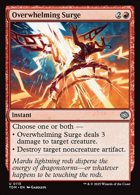 Overwhelming Surge – Tarkir: Dragonstorm (TDM-115) Magic: The Gathering card