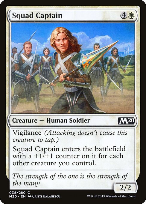 Squad Captain – Core 2020 (M20-38) Magic: The Gathering card Hauptbild