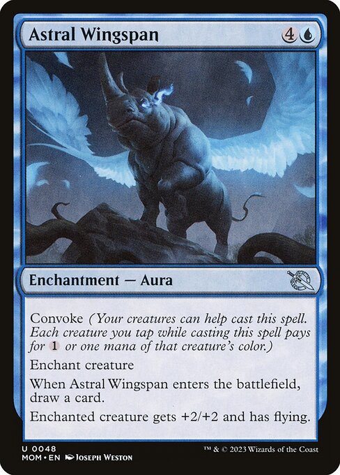 Astral Wingspan – March of the Machine (MOM-48) Magic: The Gathering card Main image