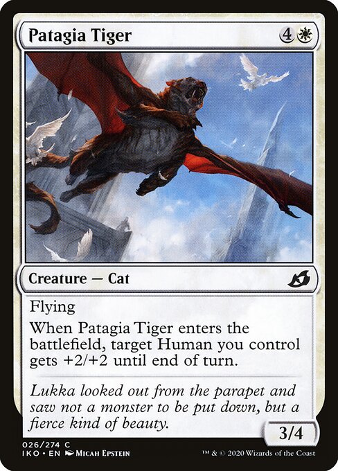 Patagia Tiger – Ikoria: Lair of Behemoths (IKO-26) Magic: The Gathering card