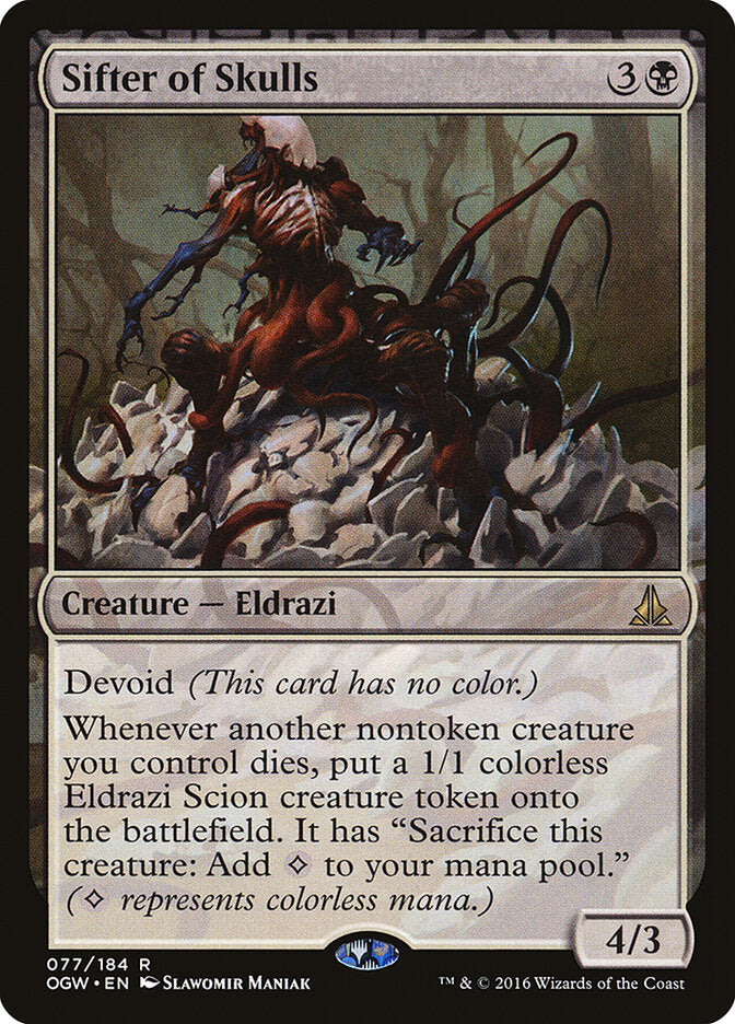 Magic-kaart Sifter of Skulls OGW-77 uit Oath of the Gatewatch (Rare) Imagen principal del producto