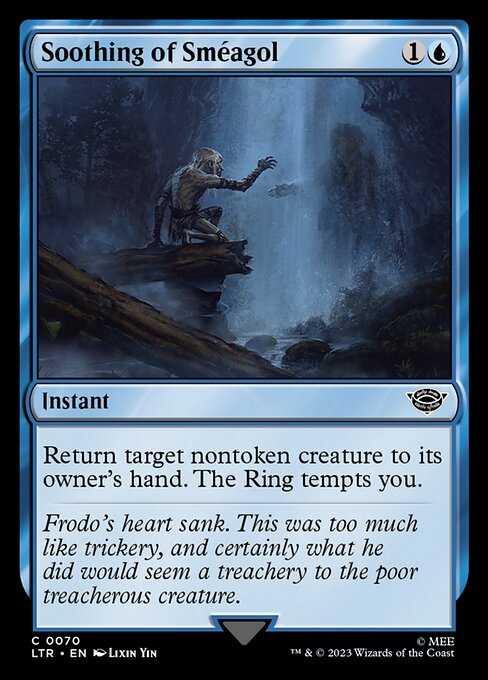 Soothing of Sméagol – The Lord of the Rings: Tales of Middle-earth (LTR-70) Magic: The Gathering card