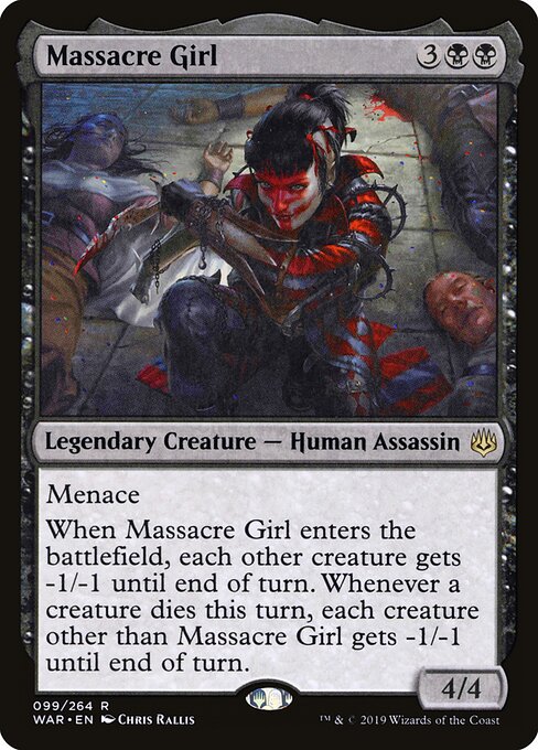 Massacre Girl – War of the Spark (WAR-99) Magic: The Gathering card Hauptbild