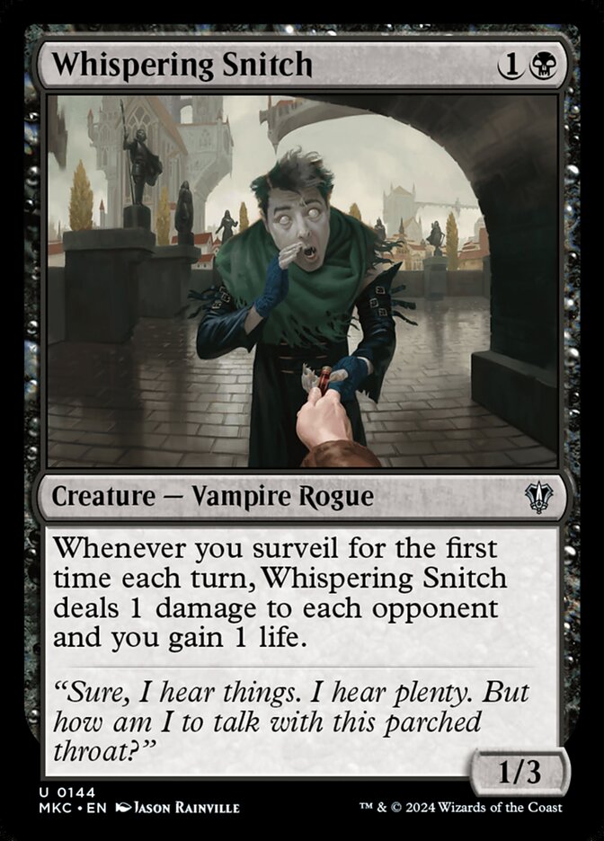 Whispering Snitch - Commander: Murders at Karlov Manor (Uncommon) [MKC-144]