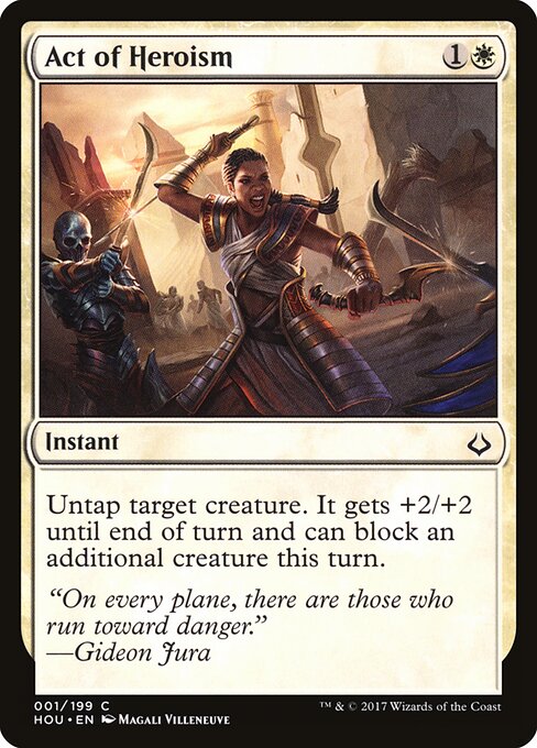 Act of Heroism – Hour of Devastation (HOU-1) Magic: The Gathering kaart Immagine principale del prodotto