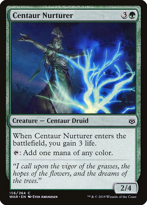 Centaur Nurturer – War of the Spark (WAR-156) Magic: The Gathering card | LC-REM-20260804-15150799618380-bf020acb-e0c6-43b4-8324-0f2ec68b73d6