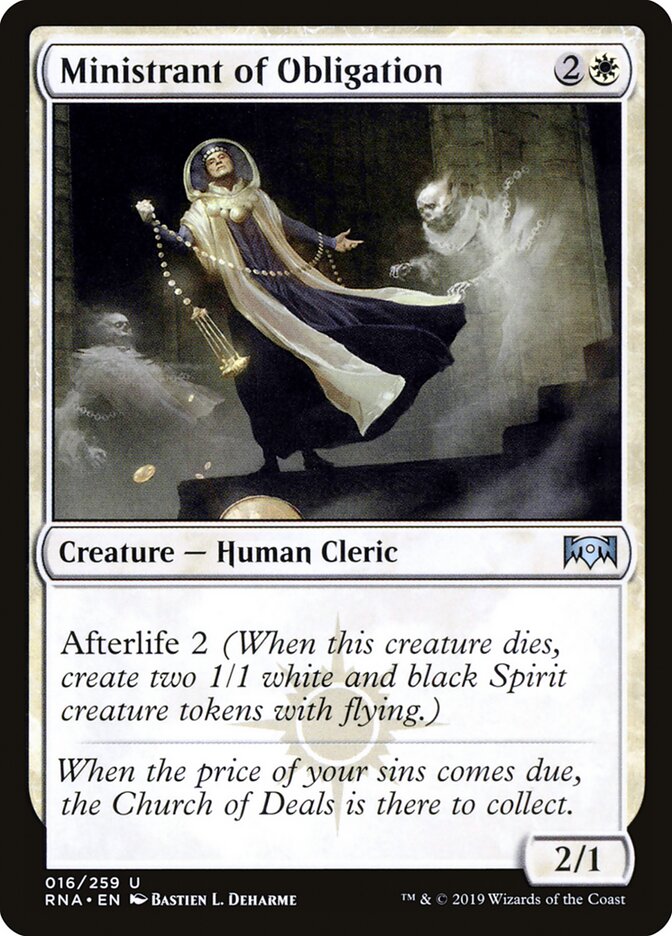 Ministrant of Obligation - Ravnica Allegiance (Uncommon) [RNA-16] Main image