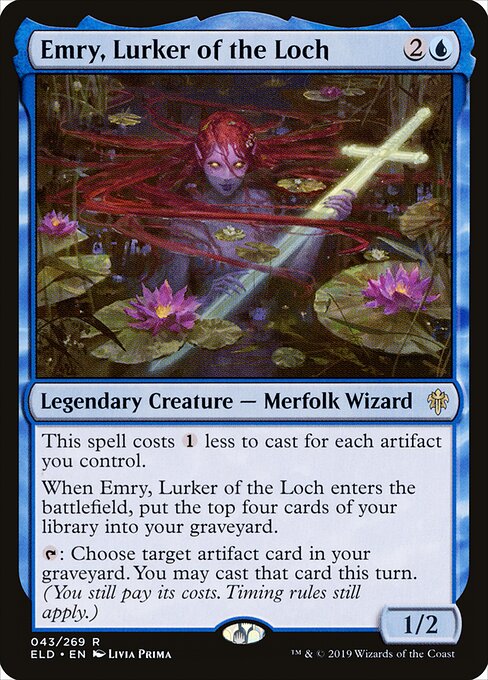 Emry, Lurker of the Loch – Throne of Eldraine (ELD-43) Magic: The Gathering card
