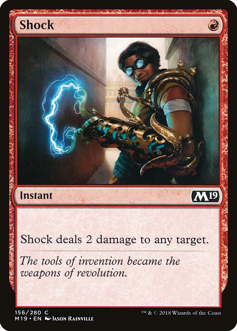Shock – Core 2019 (M19-156) Magic: The Gathering card