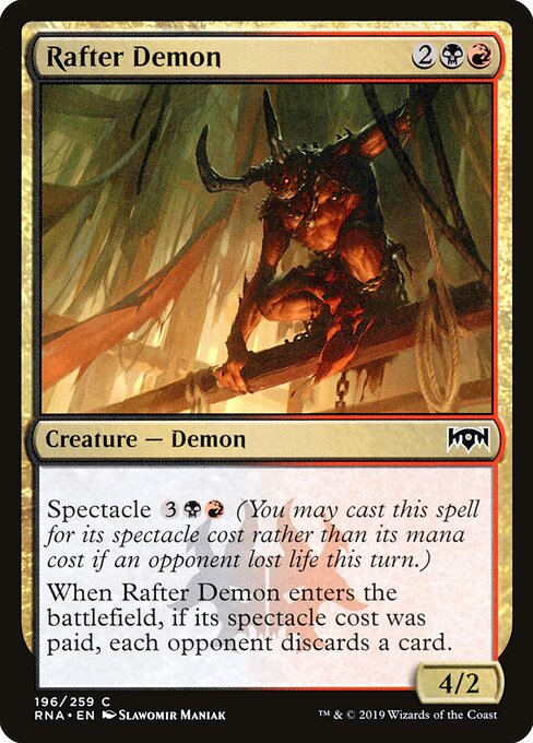 Rafter Demon – Ravnica Allegiance (RNA-196) Magic: The Gathering card