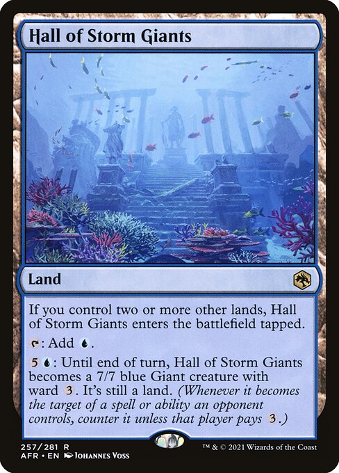 Hall of Storm Giants – Adventures in the Forgotten Realms (AFR-257) Magic: The Gathering card