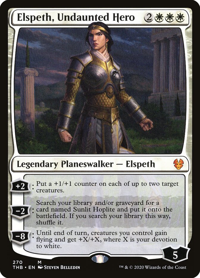 Magic-kaart Elspeth, Undaunted Hero XTHB-270 uit Theros Beyond Death: Extras (Mythic)
