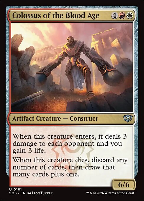 Colossus of the Blood Age – Secrets of Strixhaven (SOS-181) Magic: The Gathering card Main image