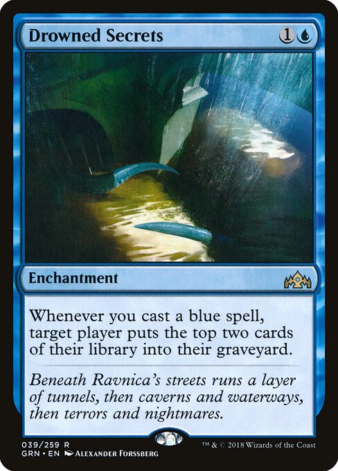 Drowned Secrets – Guilds of Ravnica (GRN-39) Magic: The Gathering card