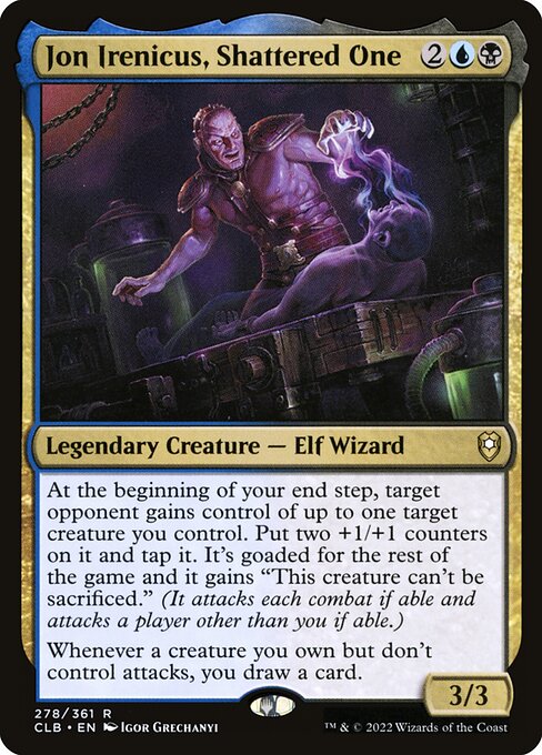 Jon Irenicus, Shattered One – Commander Legends: Battle for Baldur's Gate (CLB-278) Magic: The Gathering card