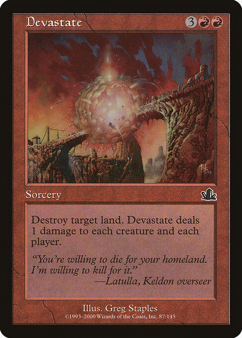 Devastate – Prophecy (PCY-87) Magic: The Gathering card | LC-REM-20260804-15340003033420-bfe7c990-a34b-475e-a612-447c22f998d3 Hoofdafbeelding