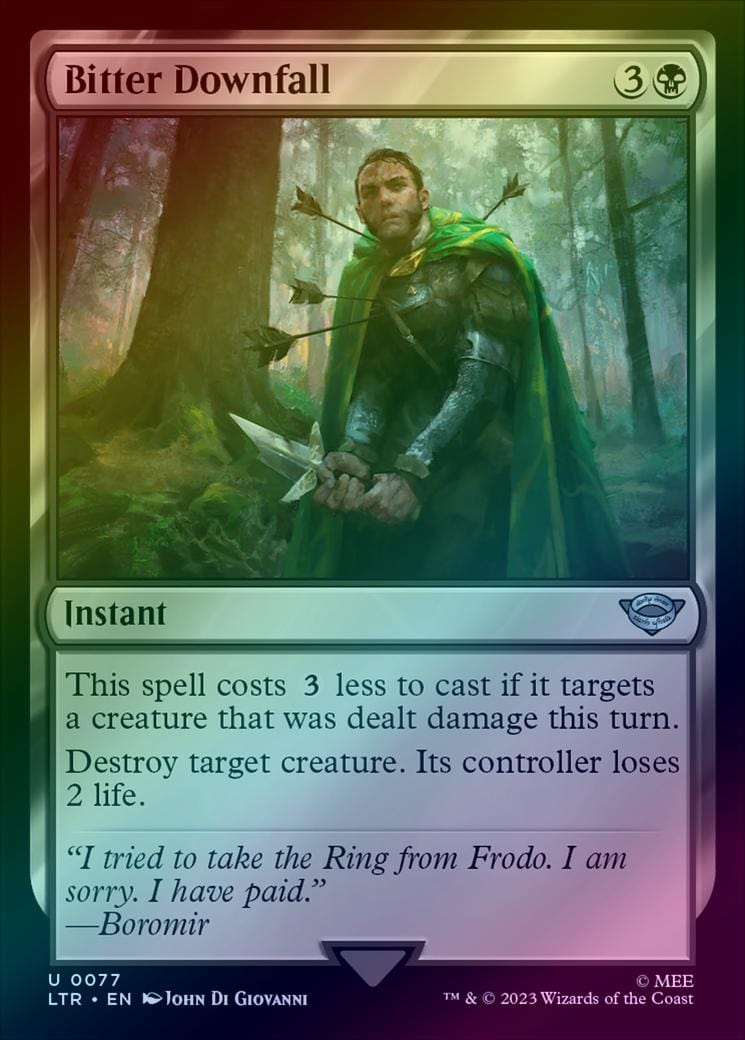 Bitter Downfall (Foil) (LTR)