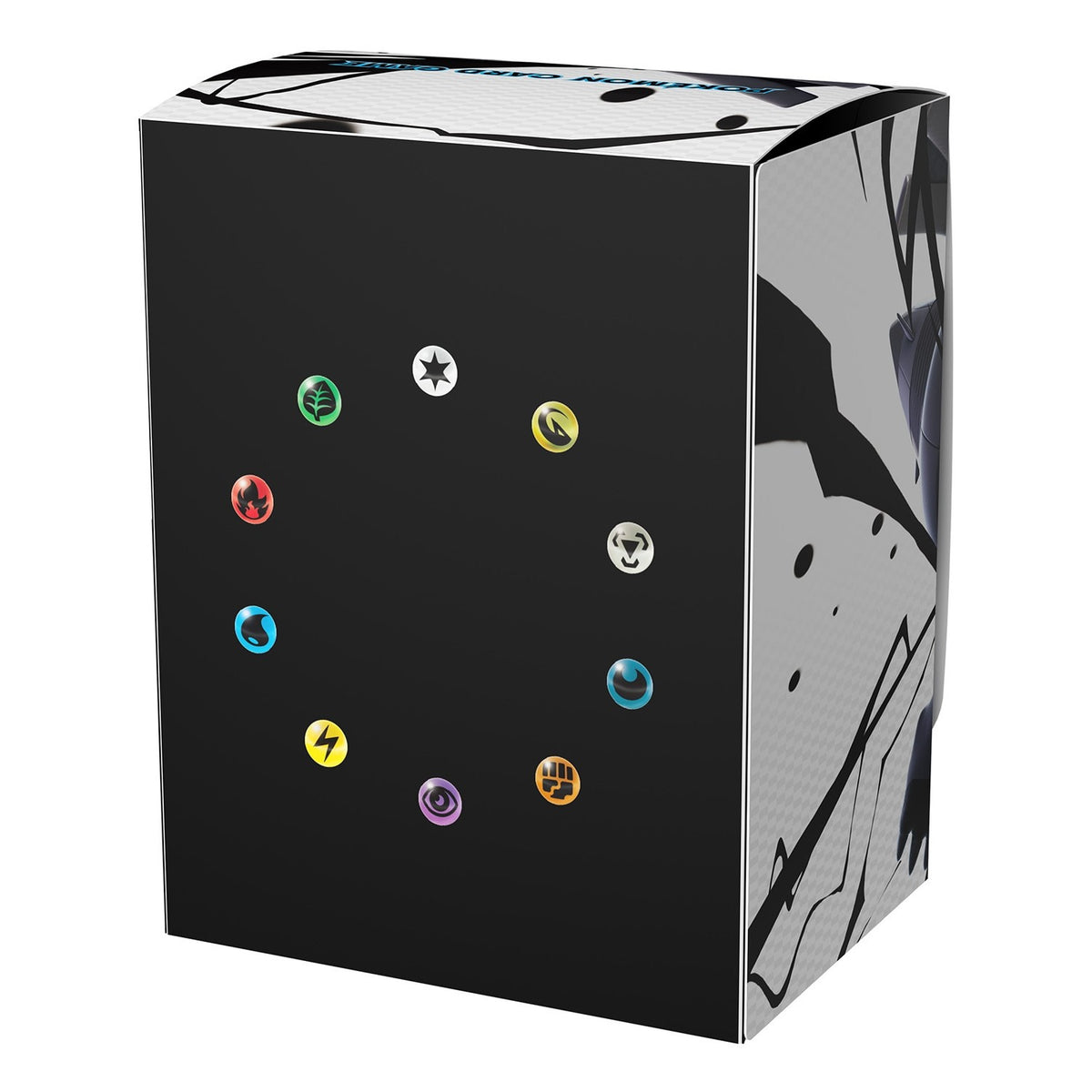 Pokémon Deckbox - Zekrom (Japans, Black Bolt) – achterkant van de deckbox (officiële afbeelding Pokémon Center Japan)
