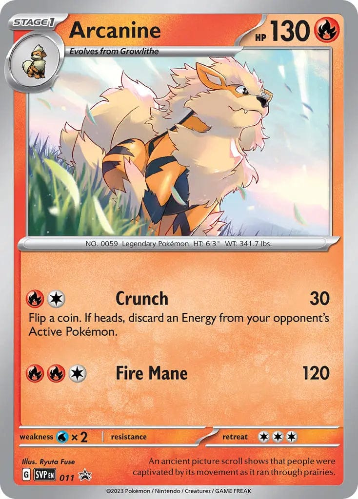 Black Star Promos - SVP011 - Arcanine - Holo