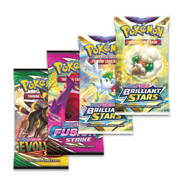 Pokémon Boltund V Box - de vier boosterpakjes uit de box