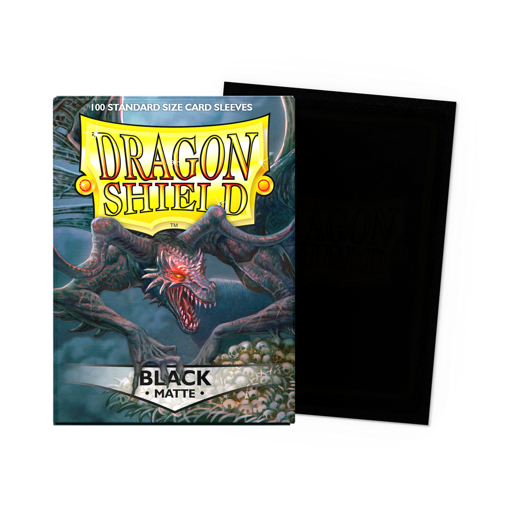 Dragon Shield Matte Sleeves zwart, doos met 100 sleeves