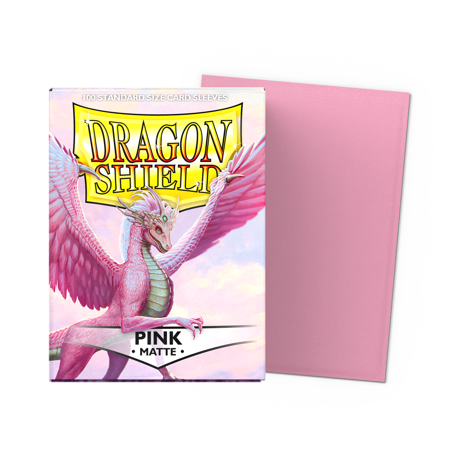 Dragon Shield Matte Sleeves roze, doos met 100 sleeves